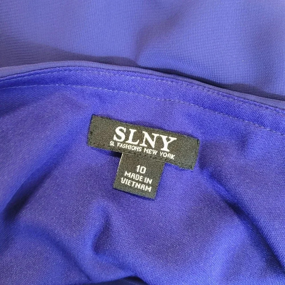 SL Fashions NY Women's Mother of the Bride Dress 9170368 in Iris SZ 10 NWT $119 - Picture 7 of 12